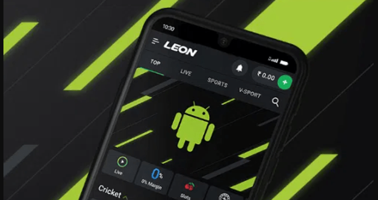 Interface de l'application Leonbet